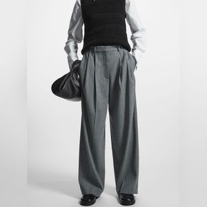 COS WOOL BLEND WIDE PANTS